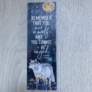 ACOTAR wooden bookmark double sided- Sarah J Maas 15 x 5 cm